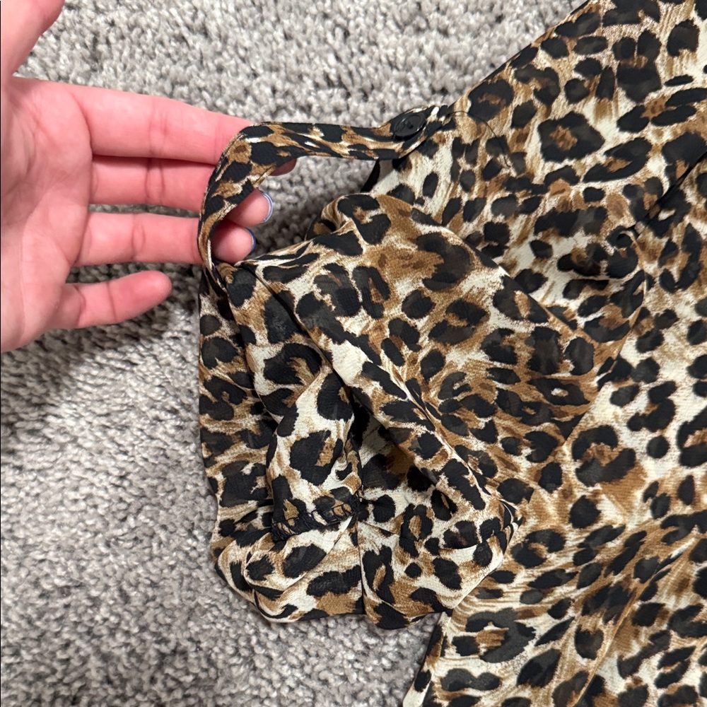 Leopard Print Blouse - image 2